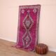 Purple vintage Moroccan Rug 116 x 234 cm, Berber Wool Rug Handmade, Old Rug