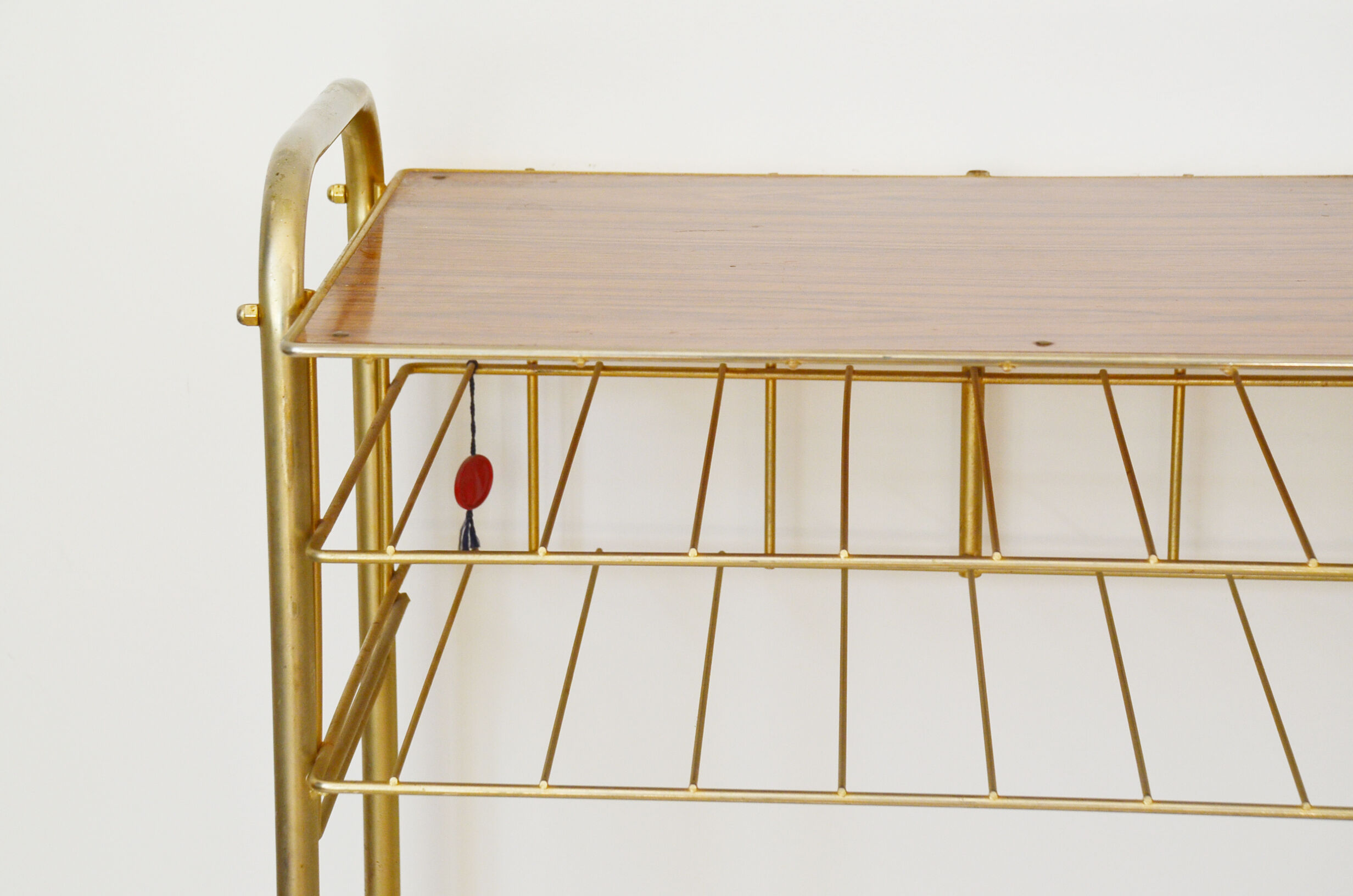 Table à roulettes porte vinyles des années 60