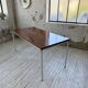 Ernst Moeckl 1960s teak desk with chrome base
