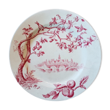 Plate with decoration of birds, fruit trees