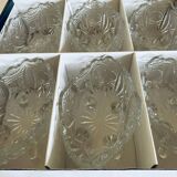 Set of 6 baroque cups on foot