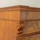 Antique secretary desk from the 1880s, walnut, restored