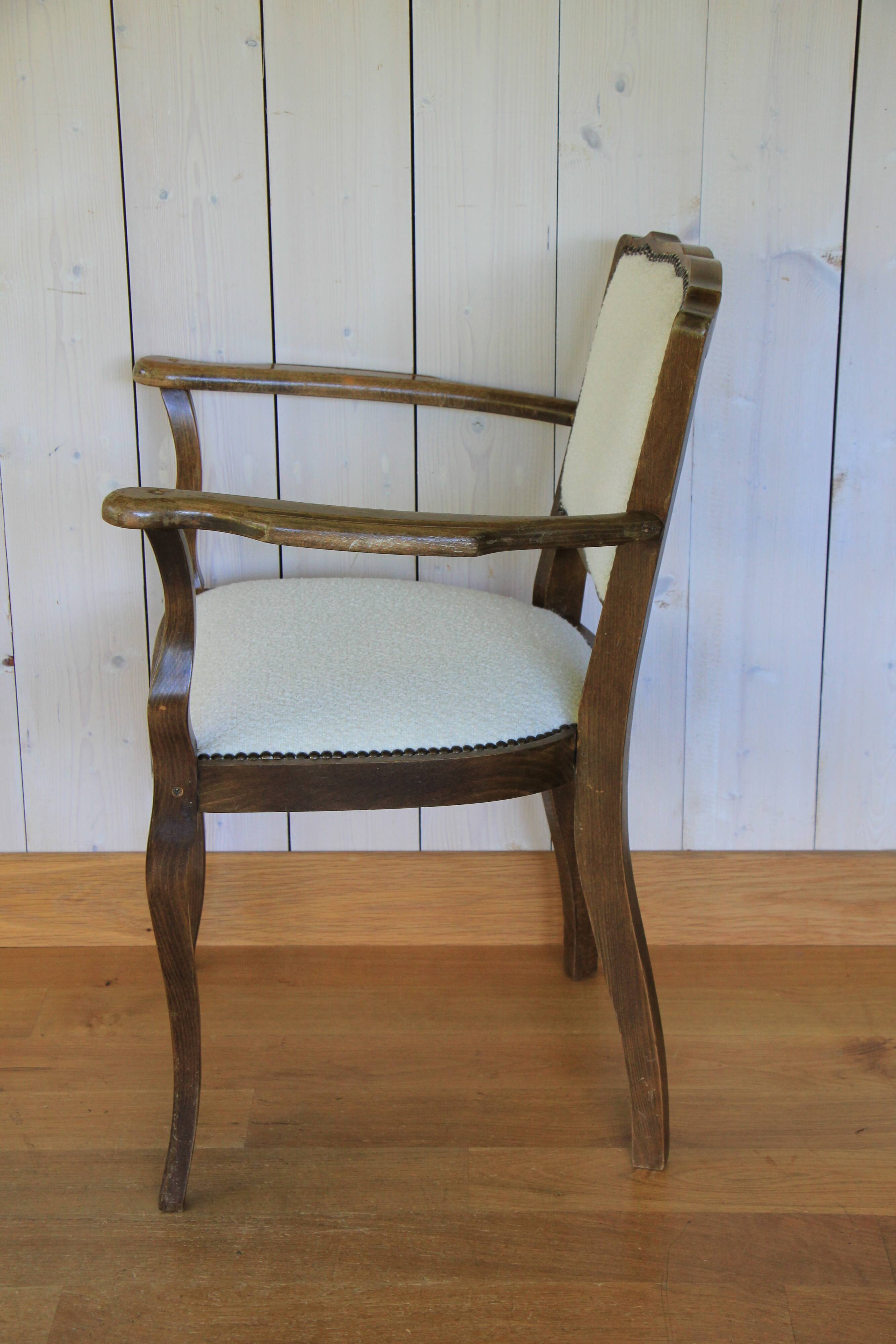 1950s bridge-style armchair