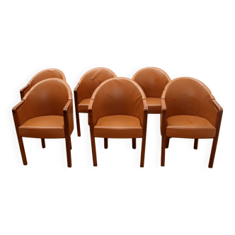 Suite of 6 Diamond armchairs, Poltrona Frau