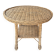 Table basse osier rotin vintage