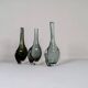 Midcentury collection of 12 pieces of art glass by Nils Landberg, Orrefors, Sweden, 1950s.