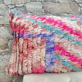 Magnifique coussin Kilim berbère vintage du Maroc