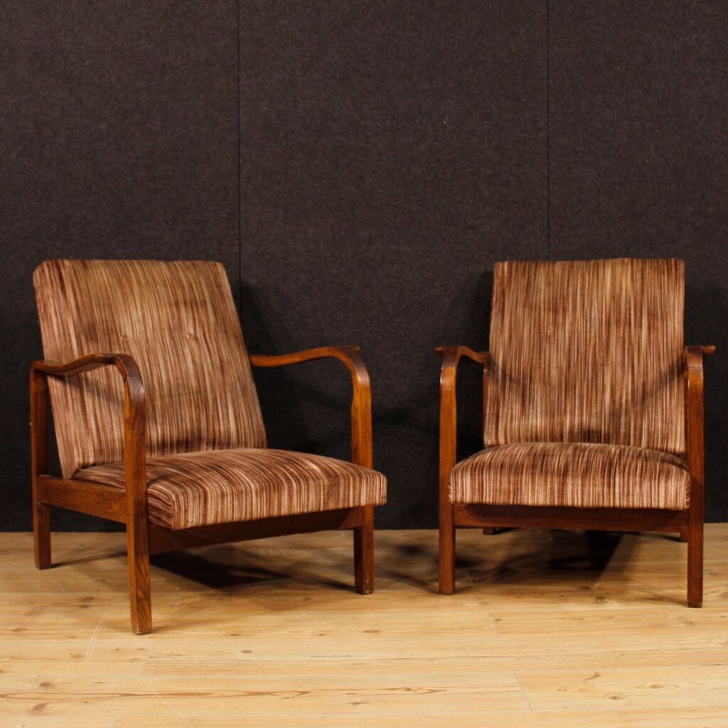 Pair of Italian design armchairs from 70s