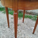 Antique bouillotte table with marble top, Louis XVI style
