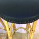 Rattan bar and its 2 stools 60s