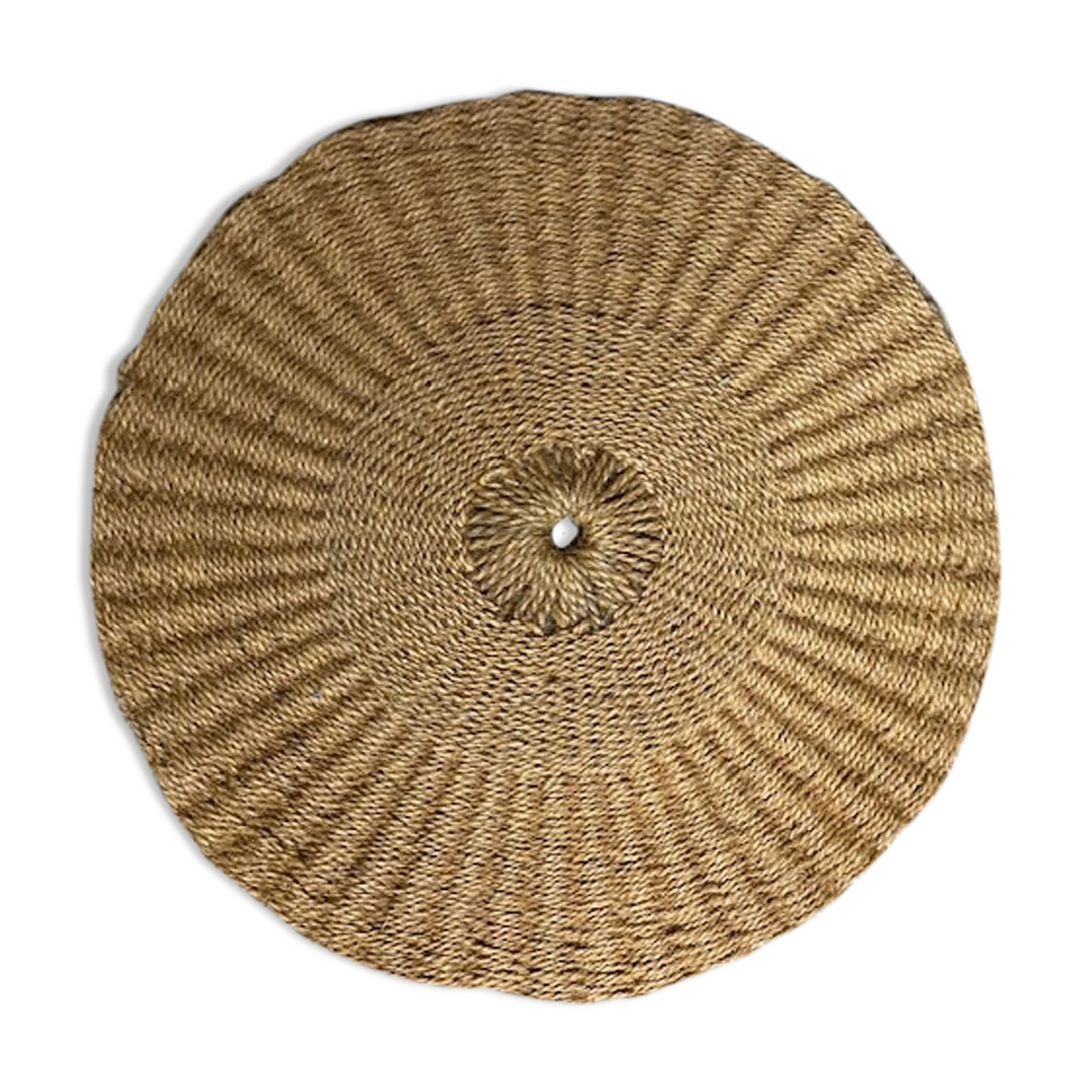 Round carpet "scourtin de Nyons" 80cm