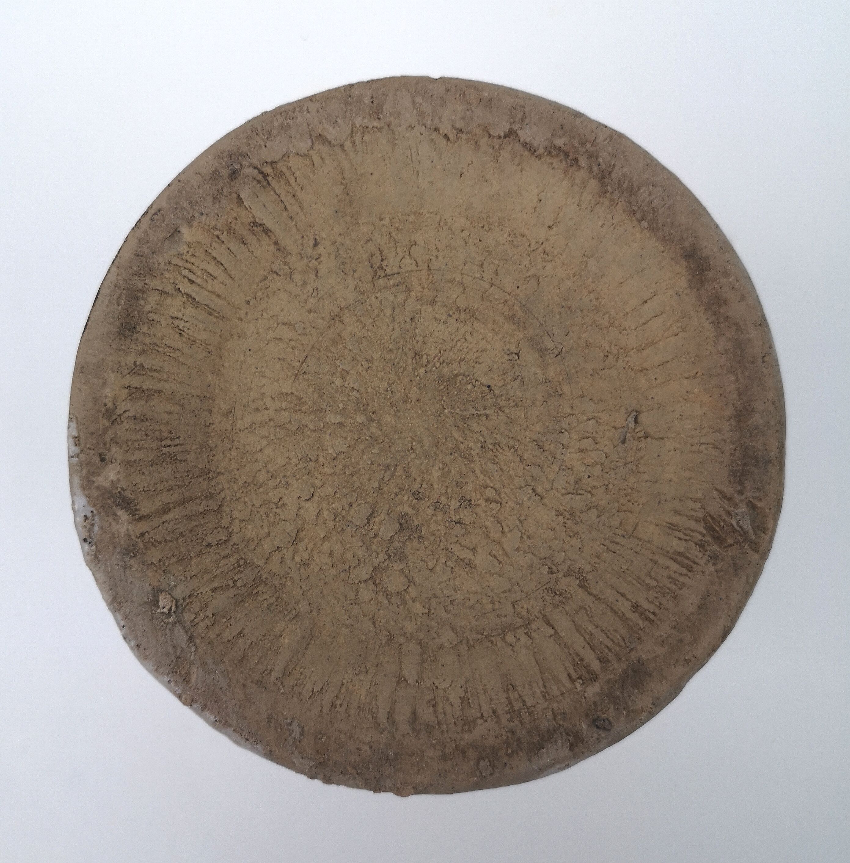 Old pot in glazed stoneware