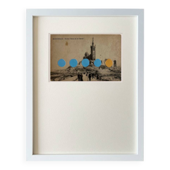 Massilia - Collage sur carte postale
