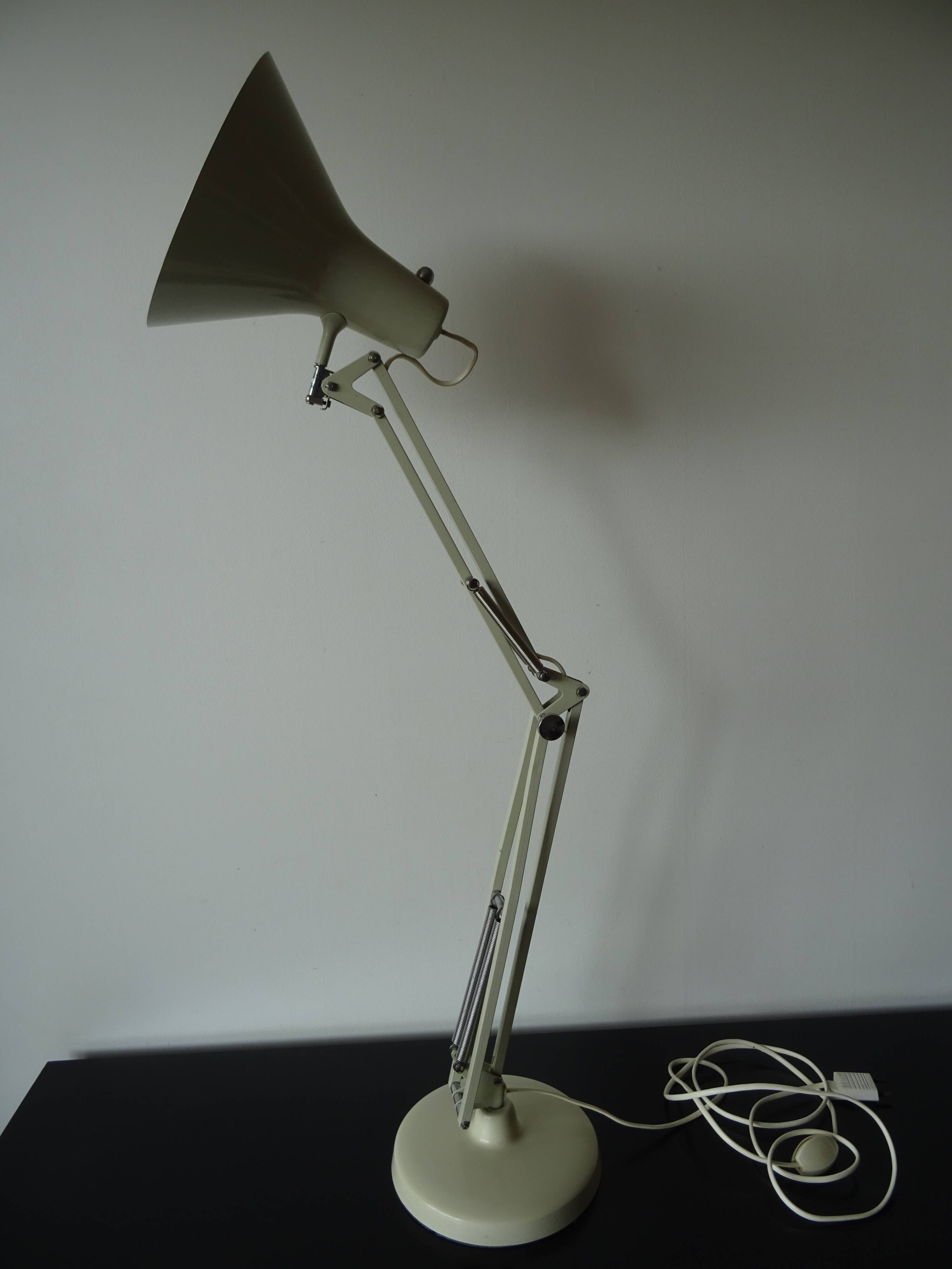 Vintage articulated Luxo industrial desk lamp