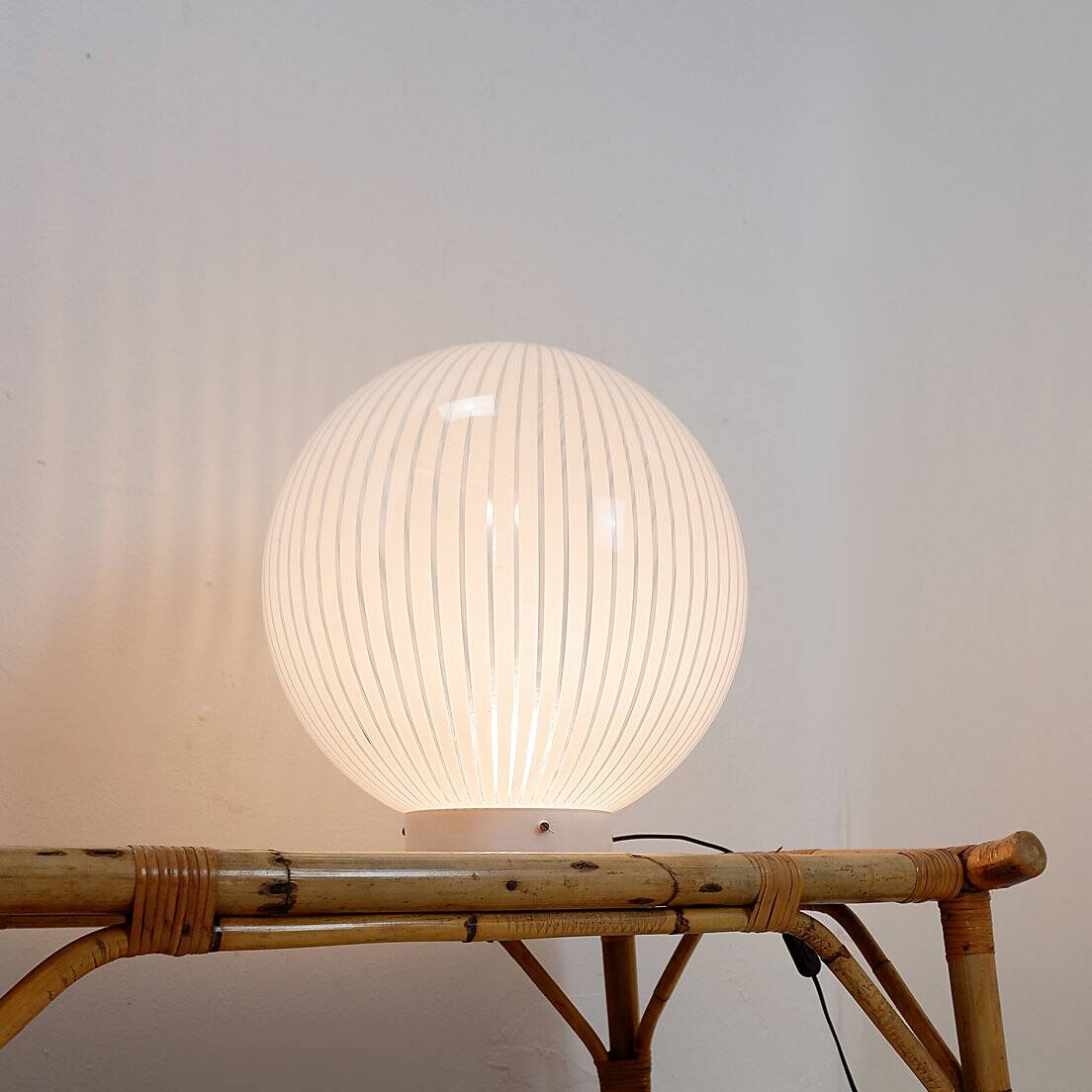 Table lamp from the Tessuti series for Venini, Murano 1970s - Ø 40cm