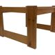 Vintage coffee table pinewood minimalist 1960s