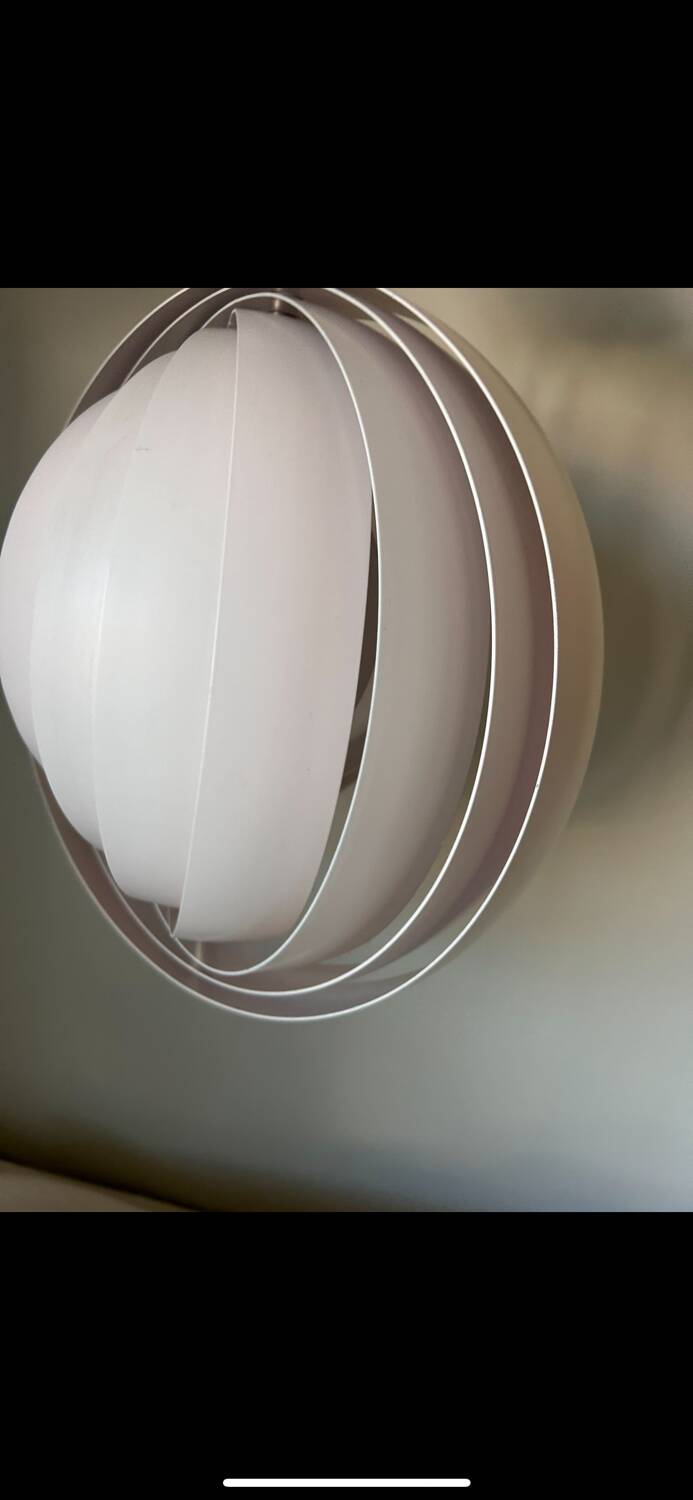 Lampe Pentant « Moon » originales de Verner Panton des années 1960