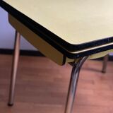 Yellow formica table
