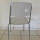 Round table rosewood formica with chairs 70s
