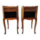Pair of Louis VX style bedside tables