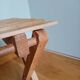 Tabouret pliant porte-plante en bois