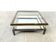 Table basse vintage coulissante en verre, 1970