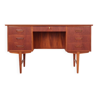 Teak desk, Danish design, 1970s, production: Denmark