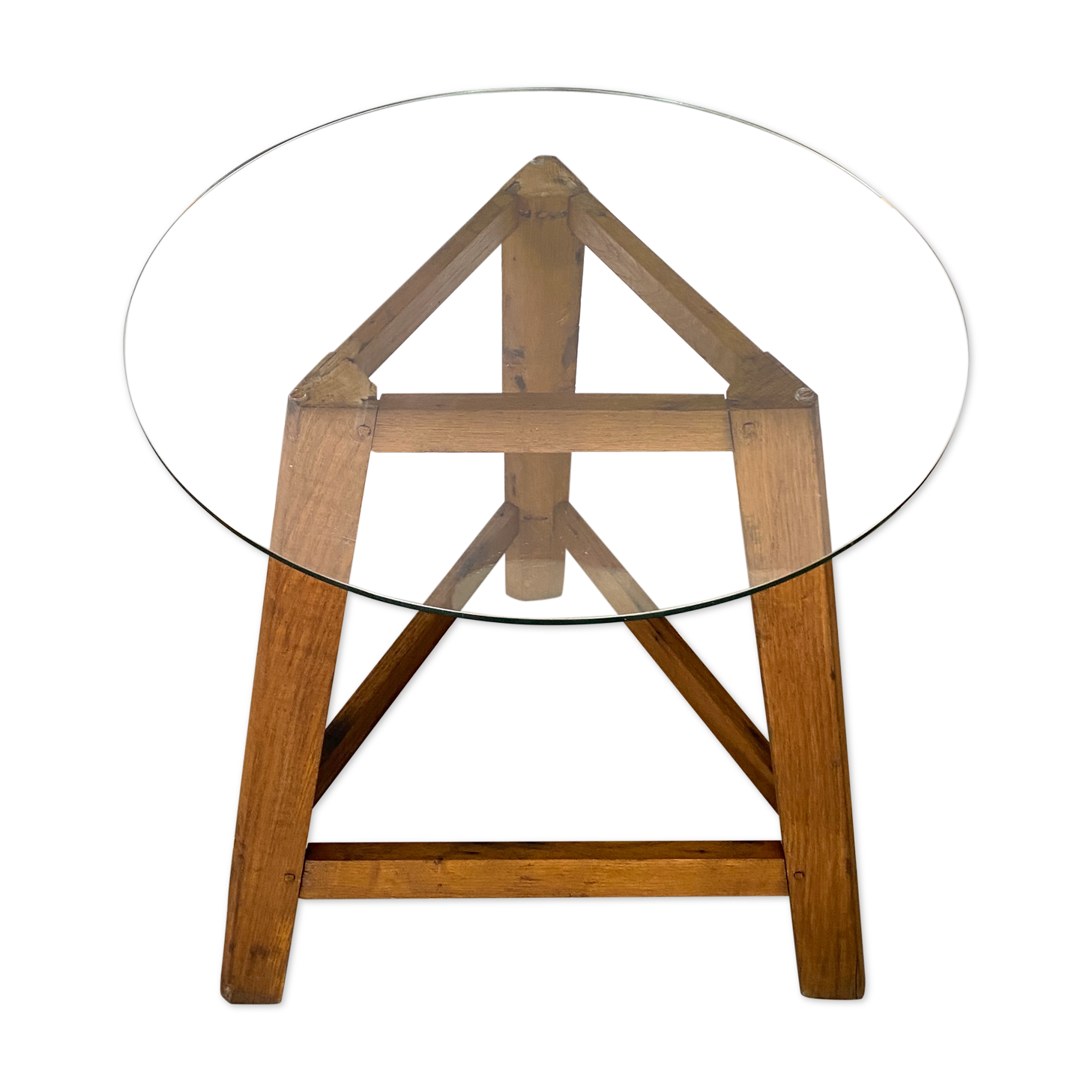 Vintage tripod wood table