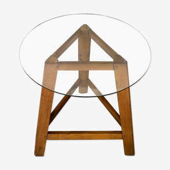 Vintage tripod wood table