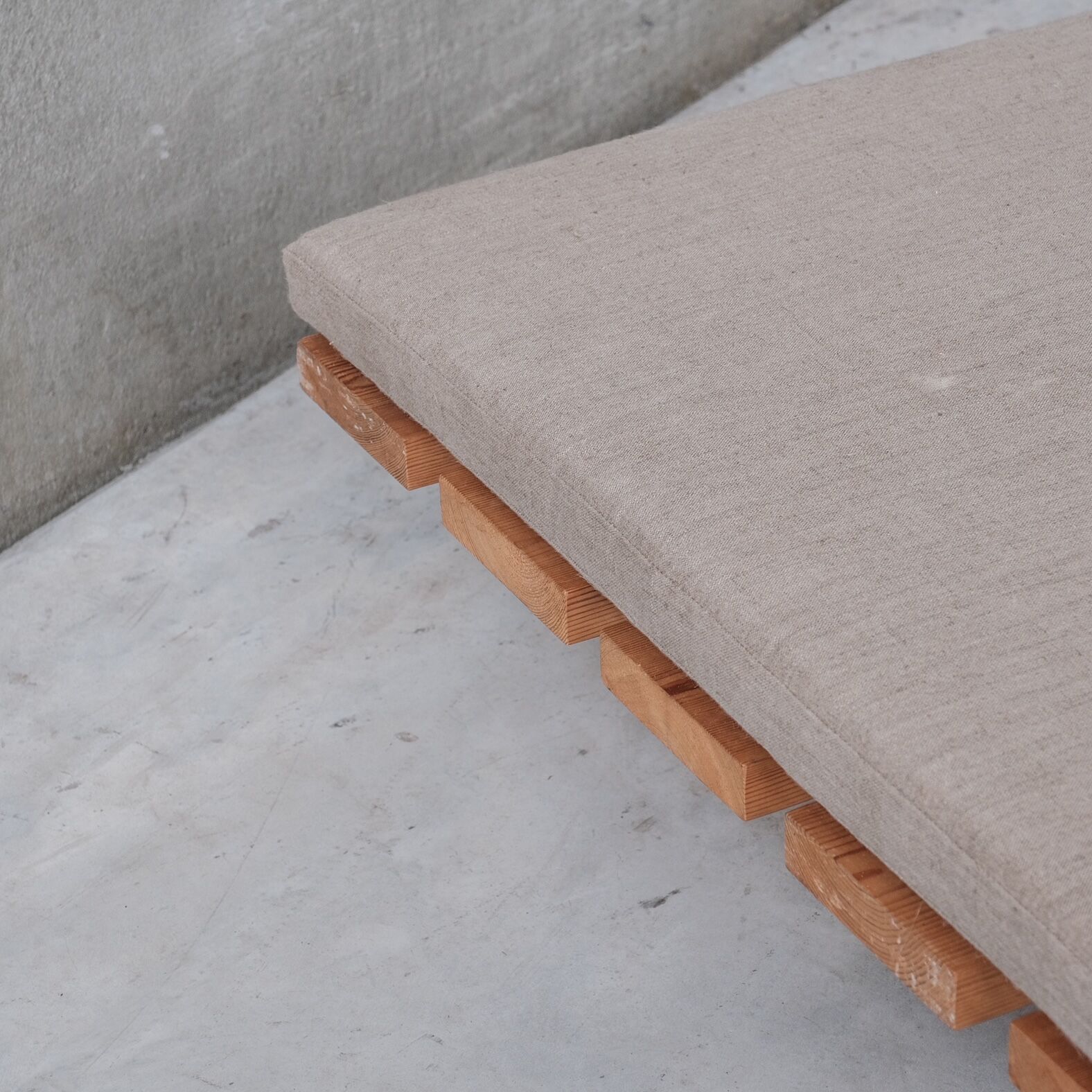 Danish Mid-Century Slatted Pine Day Bed (2 available)