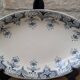 Ceramic dish with arabesque and flower decorations E. Bourgeois Terre de Fer