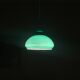 Dark green opaline glass pendant light