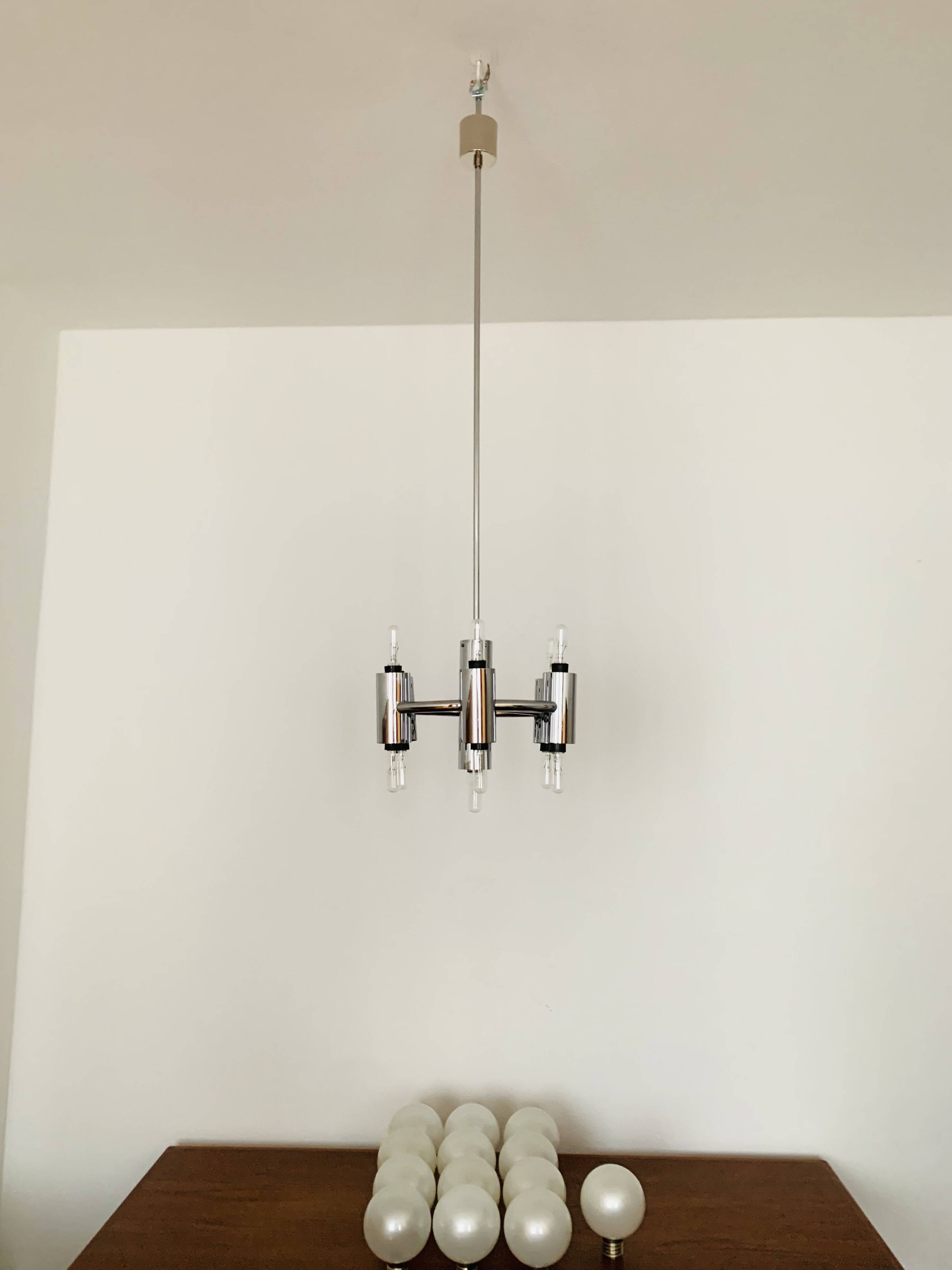 1970s Sputnik Chandelier by Motoko Ishii for Staff
