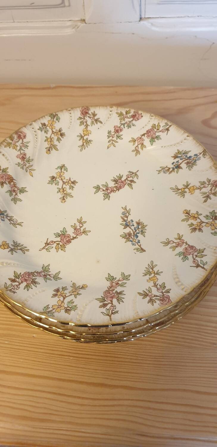 Six Louis XV plates from Sarreguemines