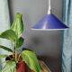Vintage blue enamelled sheet metal suspension