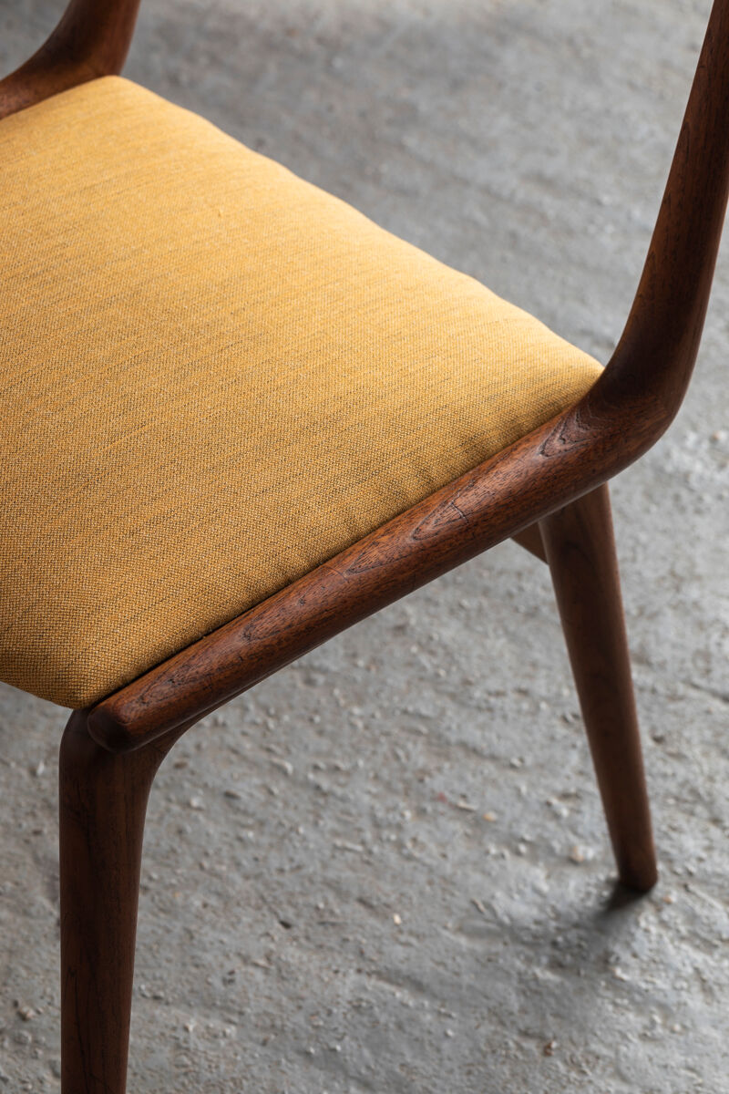 Set of 4 boomerang dining chairs by Alfred Christensen, Denmark 1960