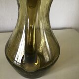 Water jar in bubble glass blow from the glassworks of Biot