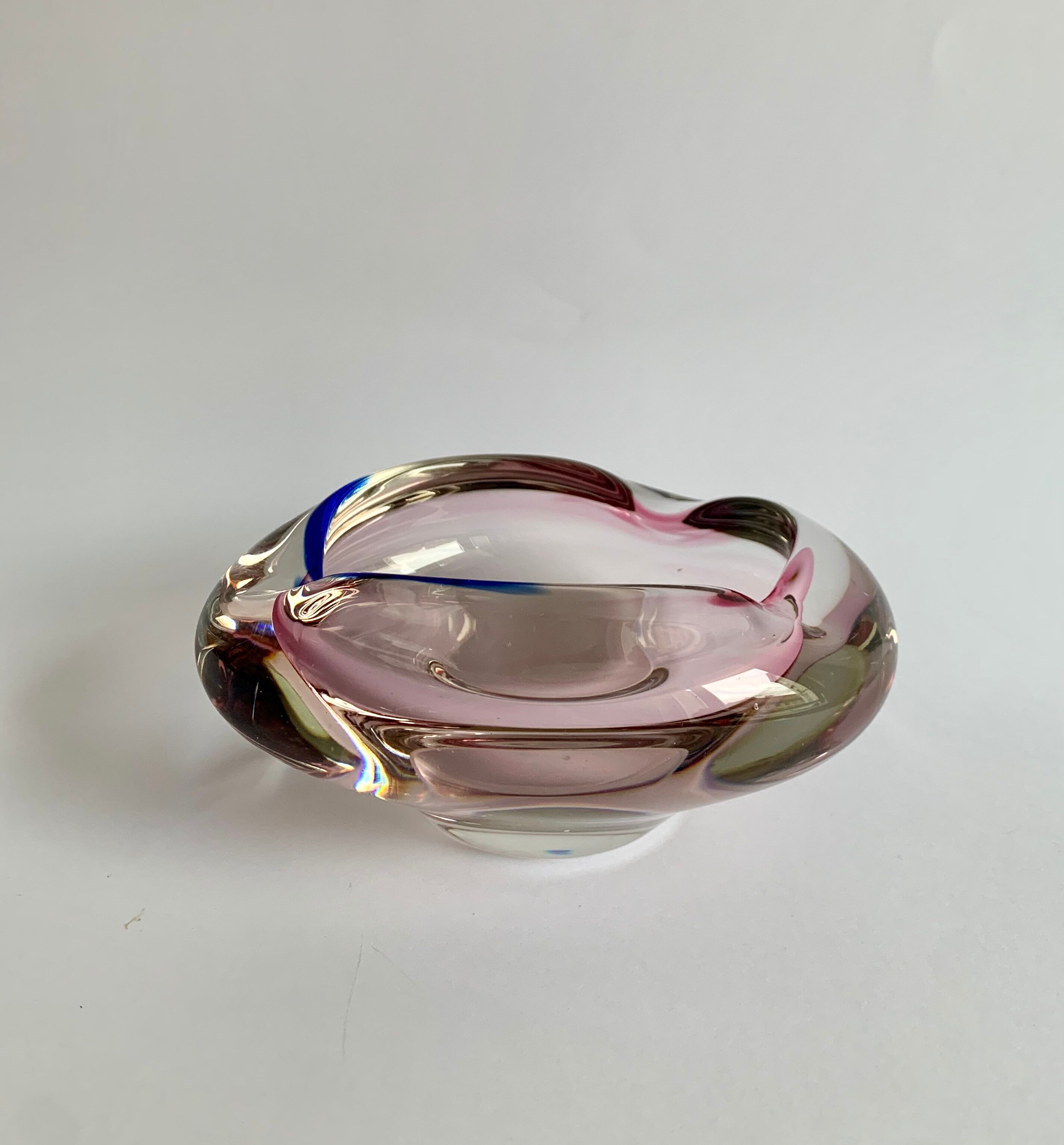 Ashtray by Jozef Hospodka for Chribska Sklarna, 1960