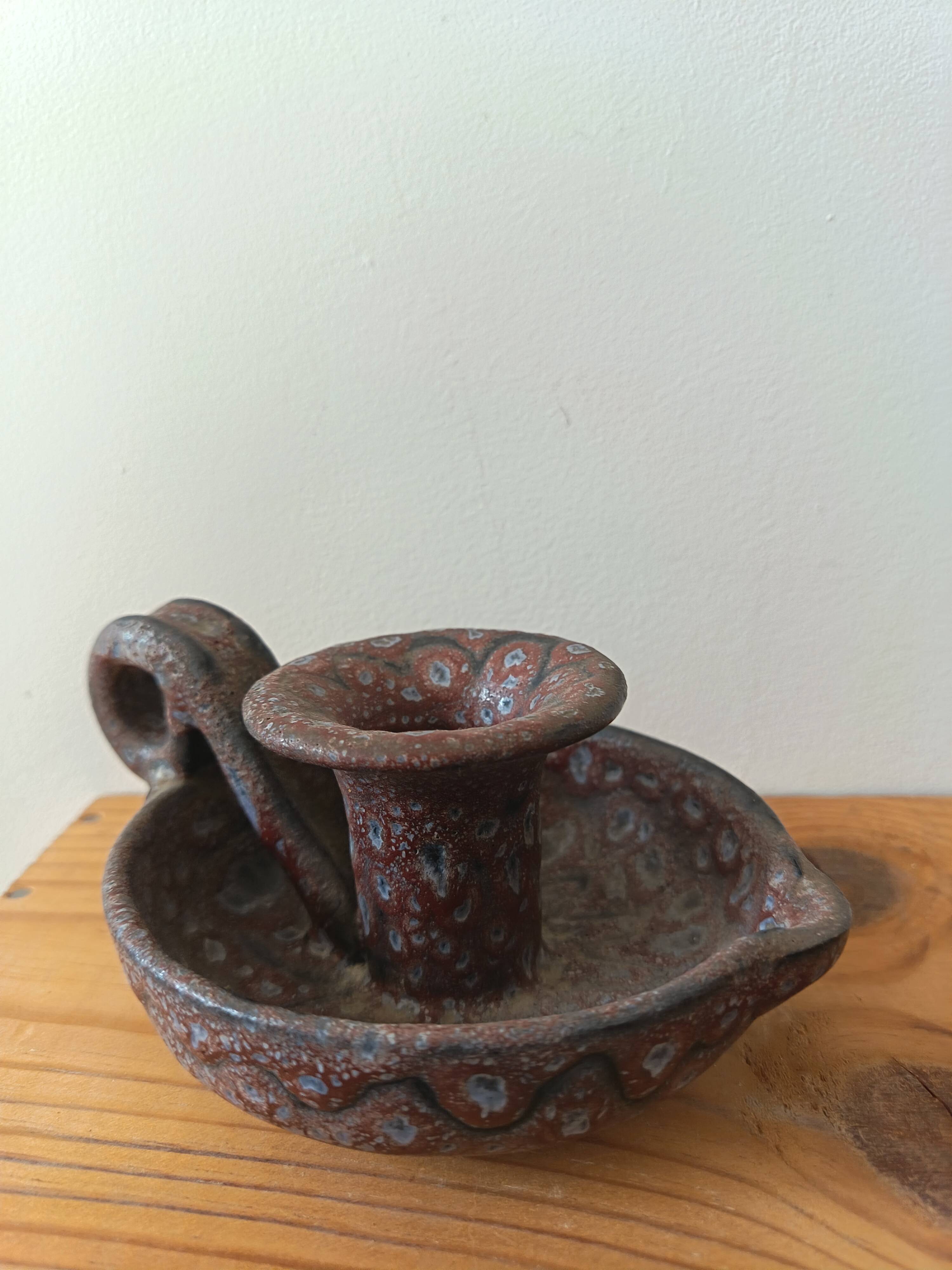 Candle holder by the ceramist Jean Austruy from the 1970s.
