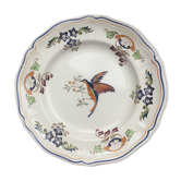 Assiette à décor d’oiseau peinte à la main