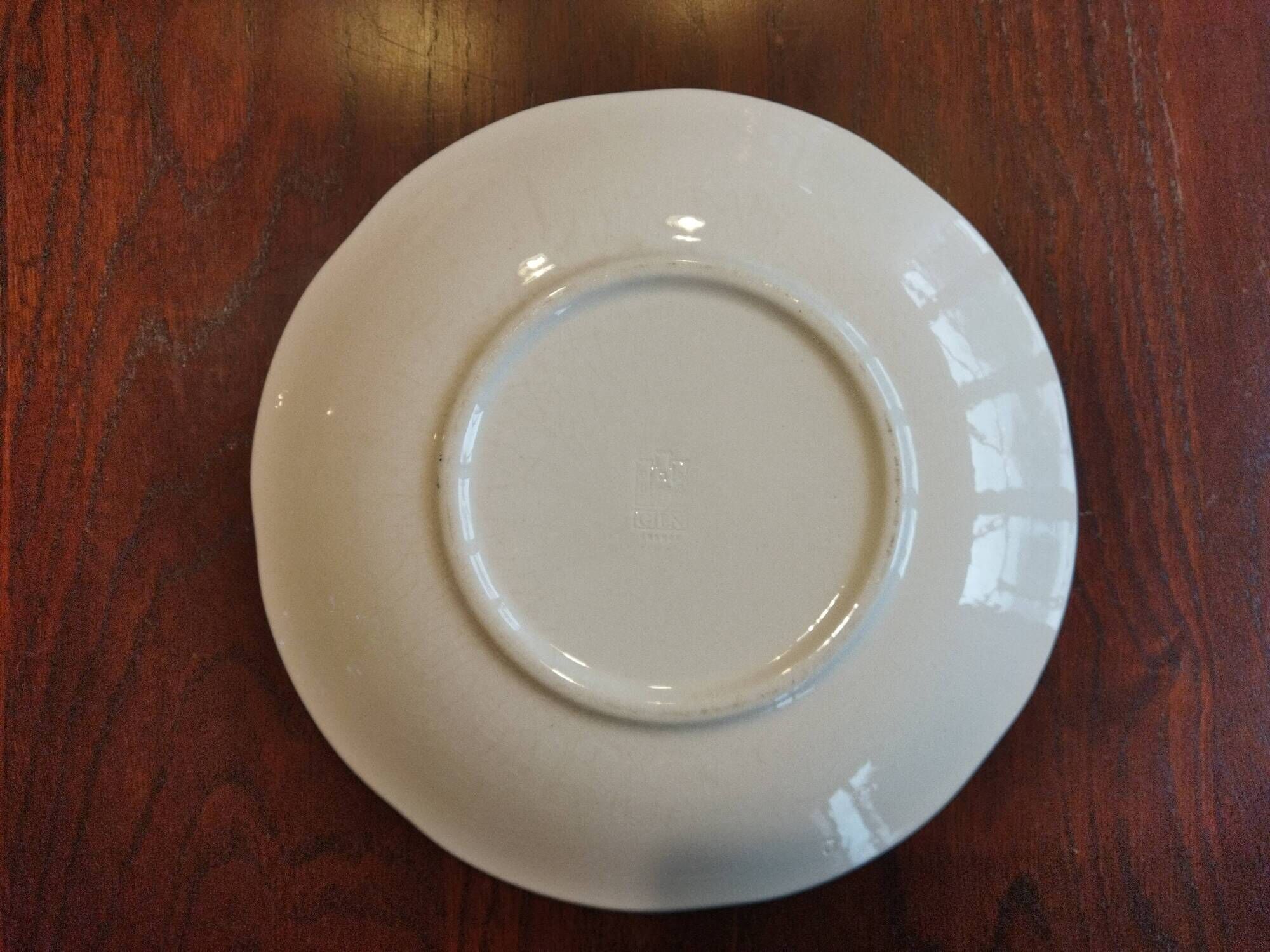 8 blue & white dinner plates (Royal Tudor Gien Lunéville Ceraminter)