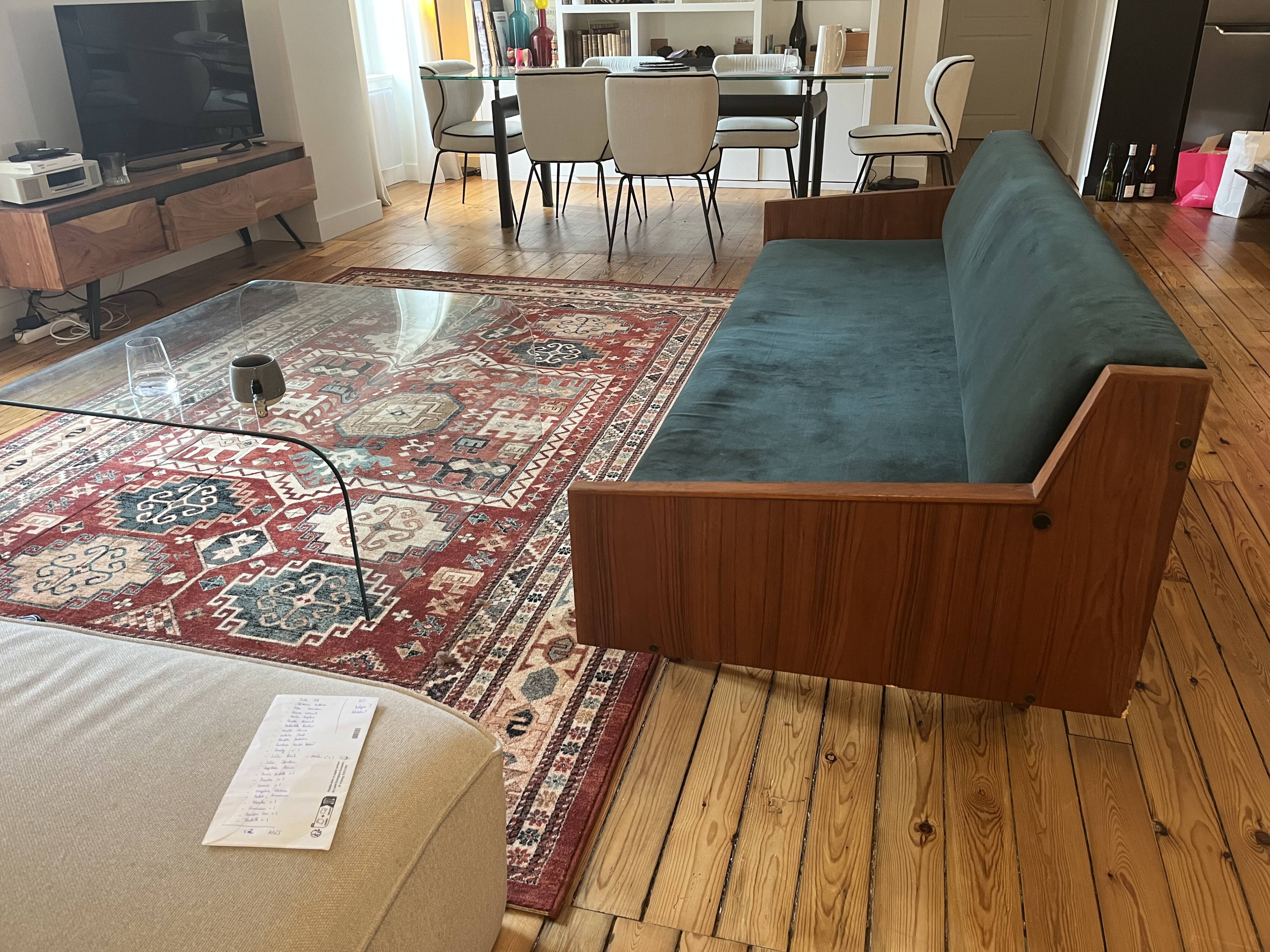 Green Swedish daybed sofa
