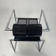 Model 601 Seconda Chairs in Metal attributed to Mario Botta, 1982, Set of 4