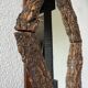 Rustic mirror wood 1900 folk art