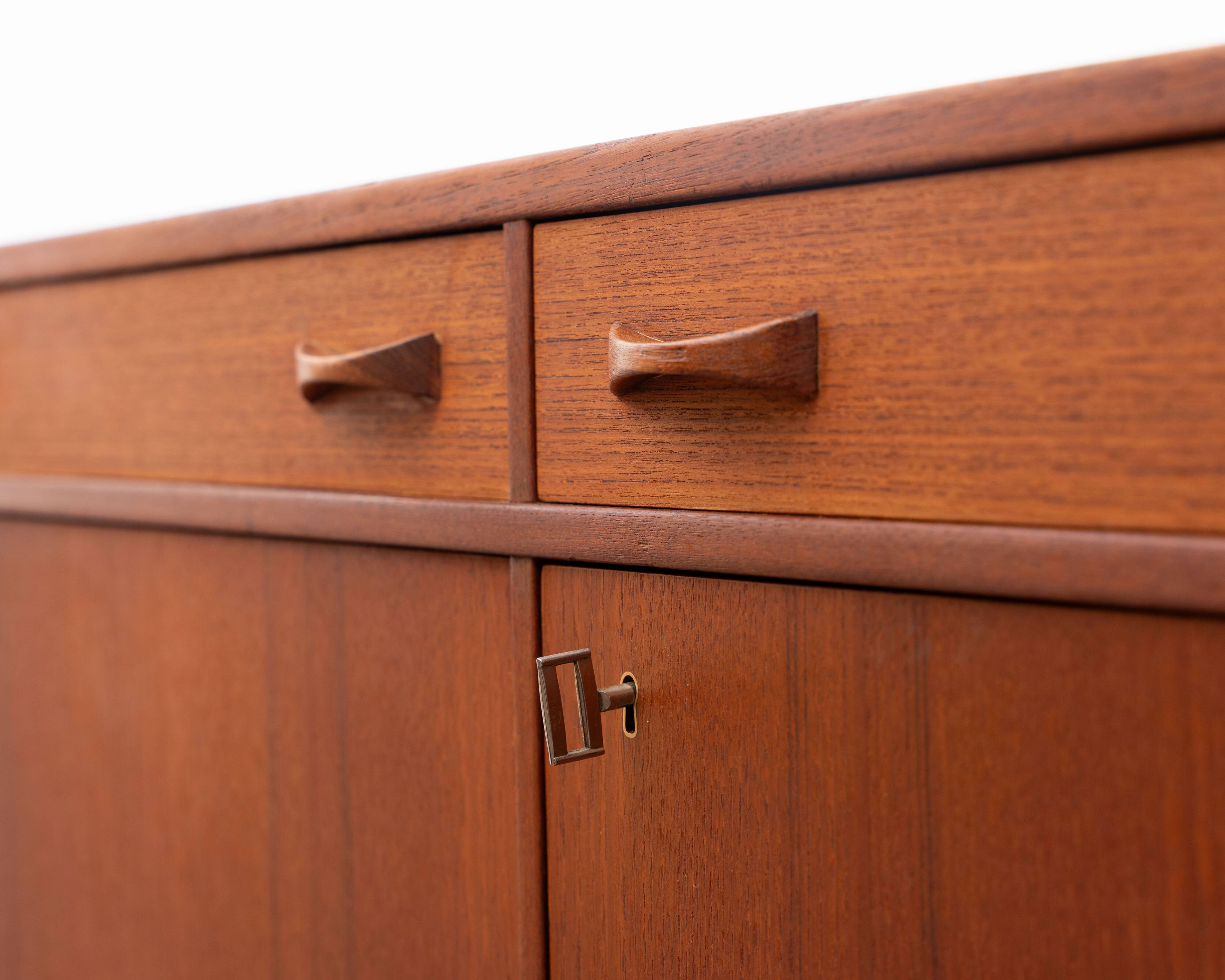 1960s teak sideboard. Manufacturer: Ulferts, Tibro Sweden, restored