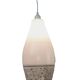 Lunel vintage textured glass pendant light, 1960s French design