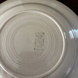 Vintage set of 8 powder pink soup plates Digoin Sarreguemines