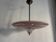 Vintage 1950 pink glass dome ceiling light - 39 x 40 cm