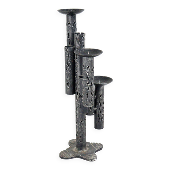 Brutalist floor candlestick