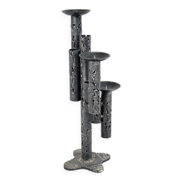 Brutalist floor candlestick